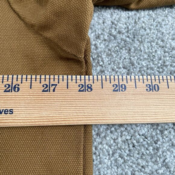 Wrangler WorkWear Brown Canvas Hooded Shirt Jacket Snap Unlined Size 2XL XXL - Picture 9 of 11